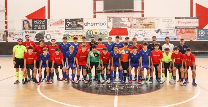 Último entrenamiento de la Selección Canaria Sub16 de fútbol Sala previo a los Campeonatos de España