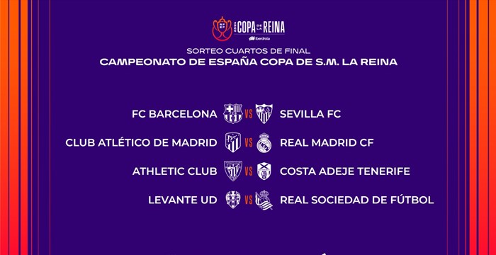 La UD Costa Adeje Tenerife se medirá al Athletic Club en los Cuartos de Final de la Copa SM La Reina