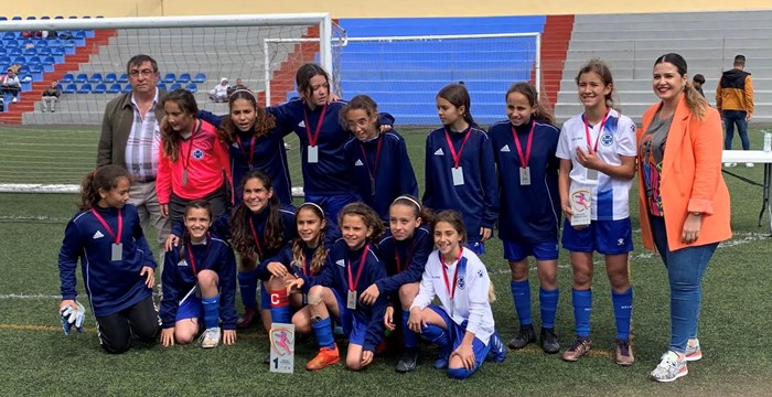 La selección alevín femenina de Tenerife campeona del II torneo provincial en El Hierro