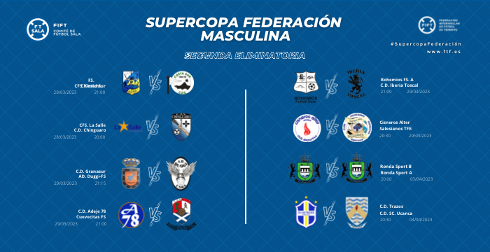 La Supercopa de Fútbol Sala masculina pone en marcha la segunda eliminatoria