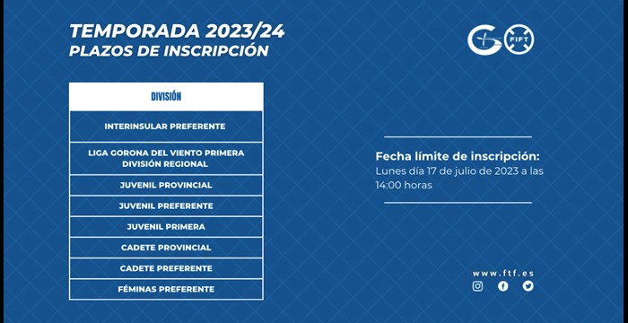 Abierto el plazo de inscripción de la temporada 2023/24 para los clubes de fútbol