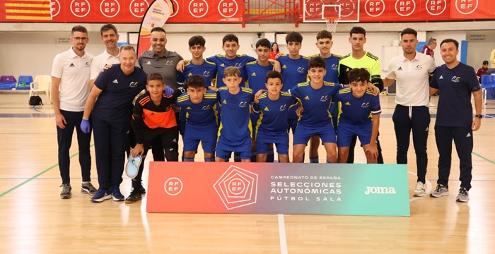 Derrota de Canarias sub-14 en el estreno del Campeonato de España de fútbol sala