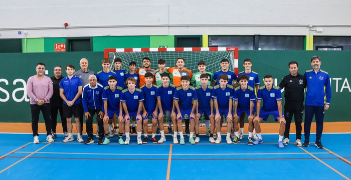 Selección Canaria Sub-19 de fútbol sala preparando el Campeonato de España