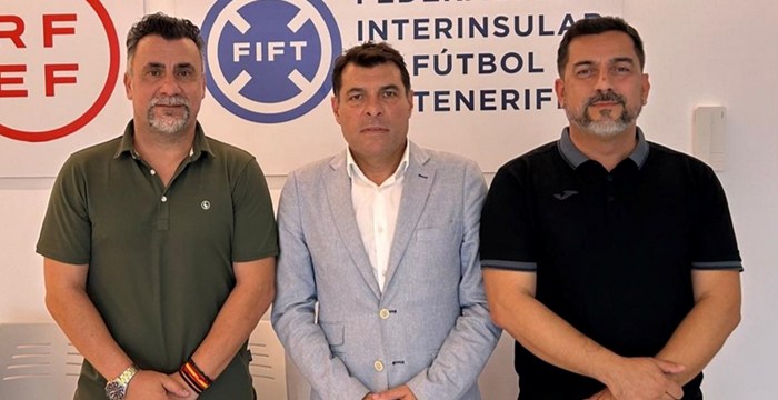 Reunión en la sede de la FIFT sobre el desarrollo del fútbol sala en La Palma para la temporada 2024/25.