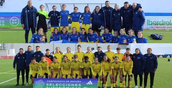 Encuentros de las Selecciones Canarias Sub-14 y Sub-16 femeninas en la Fase de Clasificación del Campeonato de España en Málaga.