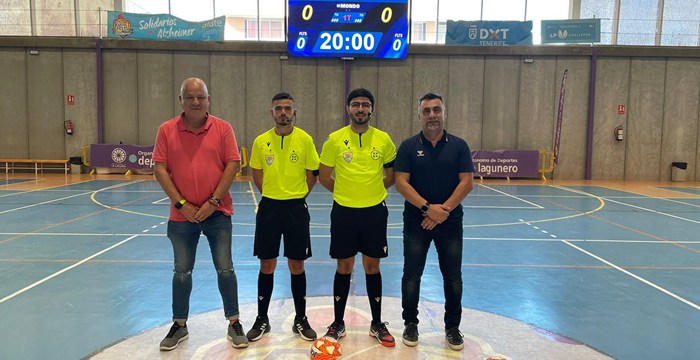 Intercambio arbitral en el fútbol sala canario