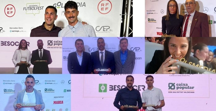 Diez galardonados de clubes canarios en los premios Golsmedia